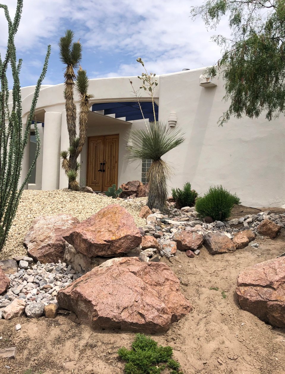 Sprinkler and drip irrigation installation by Brainard's Greenscapes in Las Cruces, NM