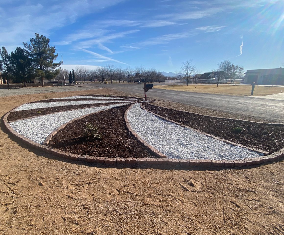 Drought-tolerant landscape project in the Talavera community