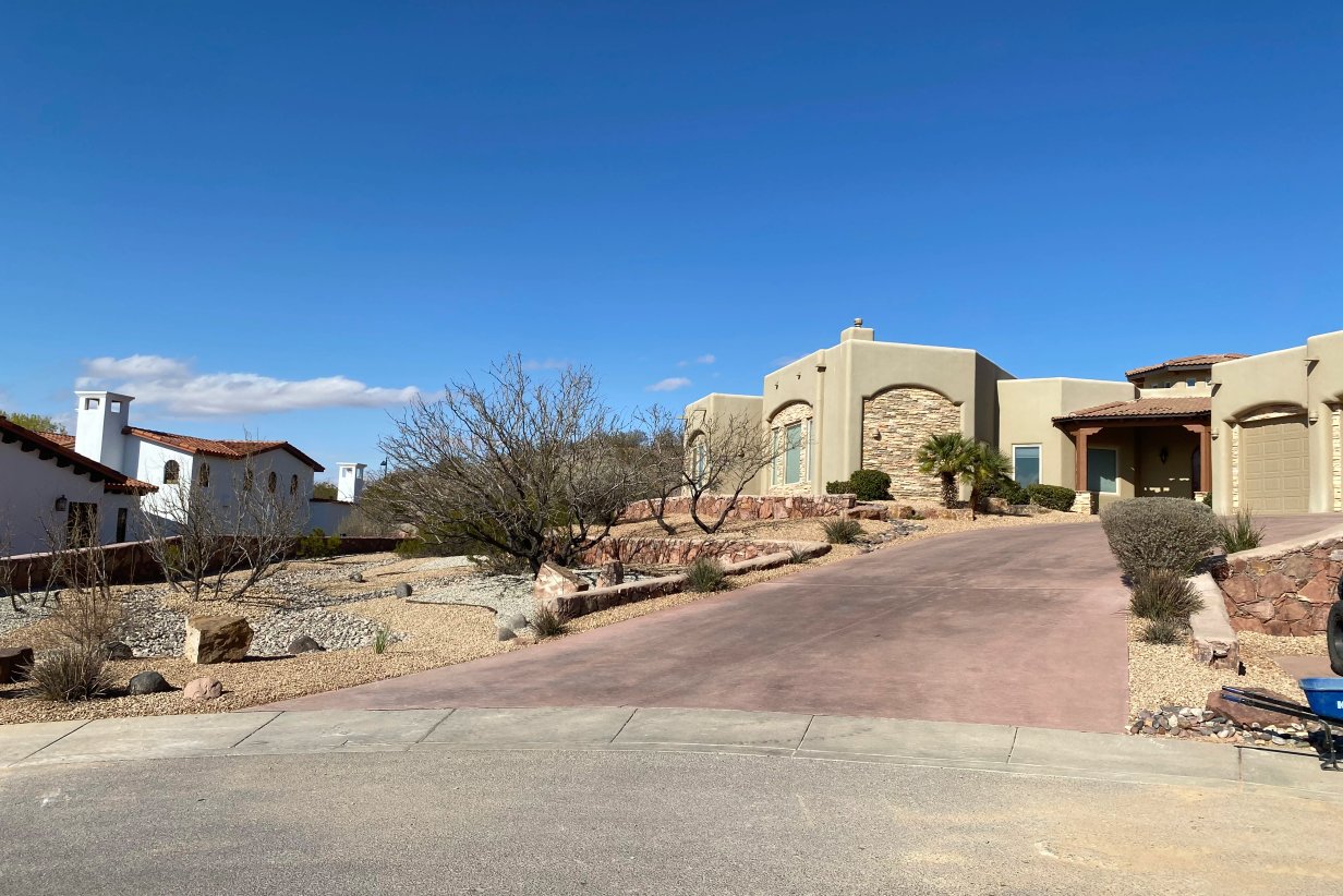 Historic courtyard garden xeriscape renovation in Mesilla, NM